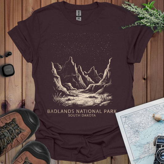 Badlands Nights Graphic T-Shirt in Dark Chocolate