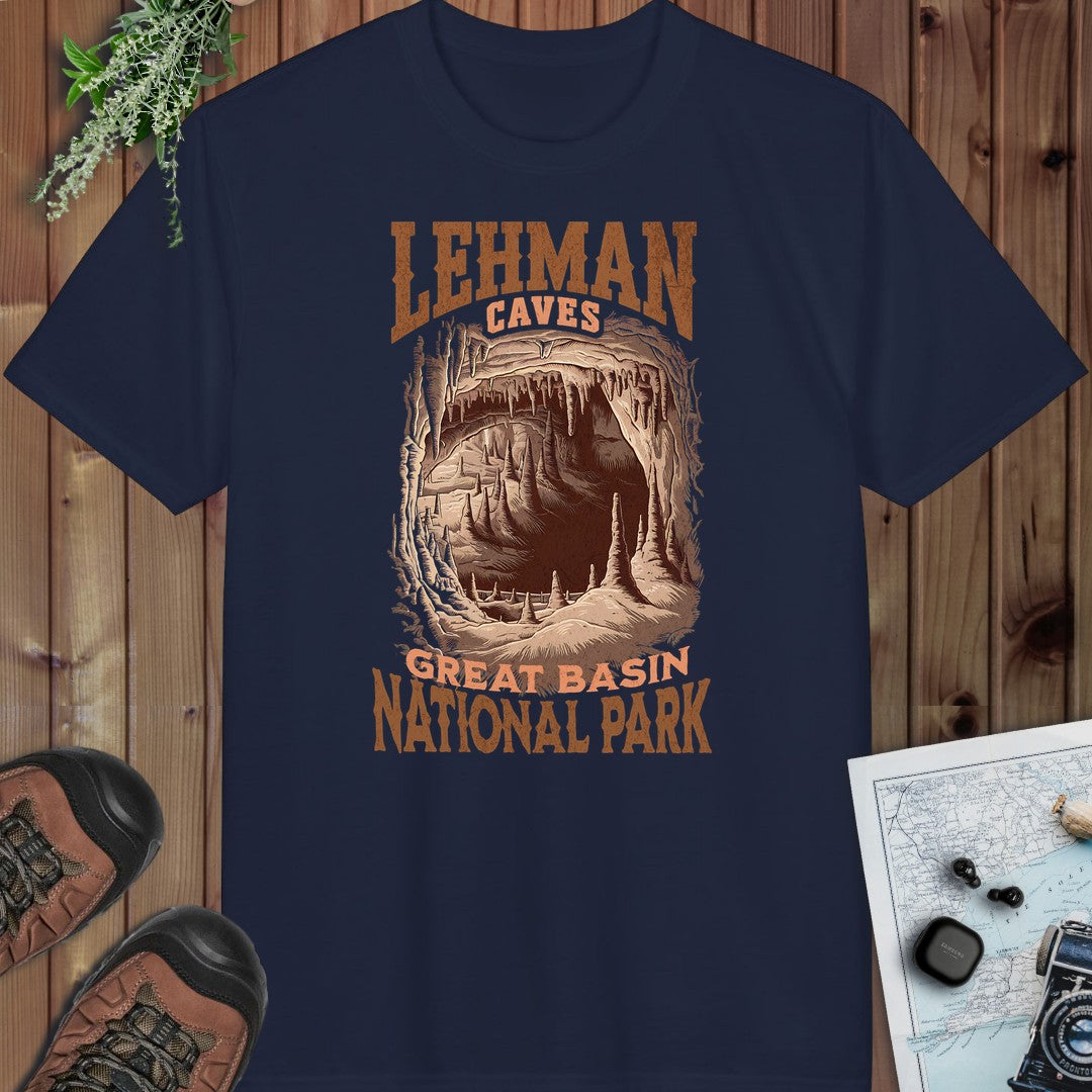 Great Basin National Park Lehman Caves Performance T-Shirt in Navy