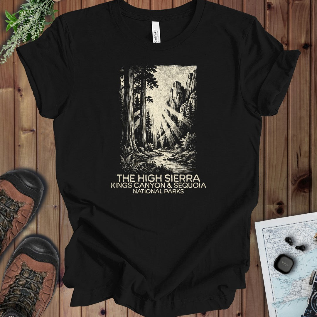 The High Sierra Kings Canyon Sequoia Kids Graphic T-Shirt in Black
