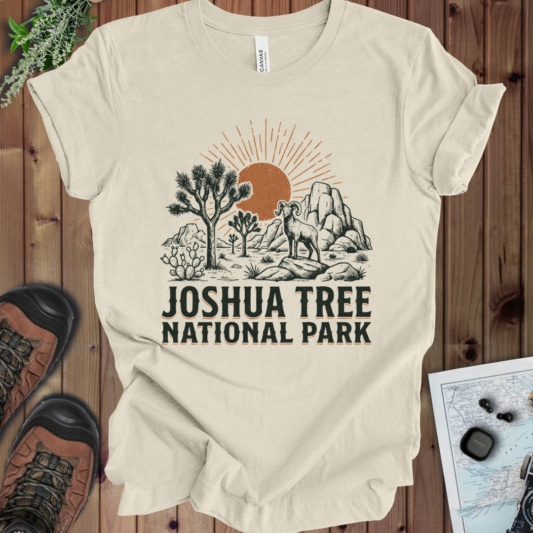 Joshua Tree National Park Kids Graphic T-Shirt in Natural