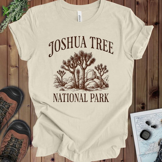Joshua Tree National Park Rustic Kids Graphic T-Shirt in Natural