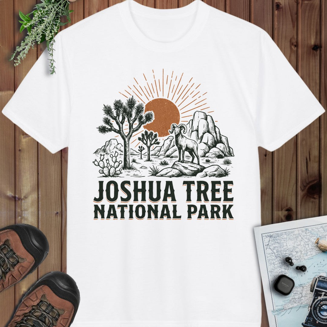Joshua Tree National Park Performance T-Shirt in White