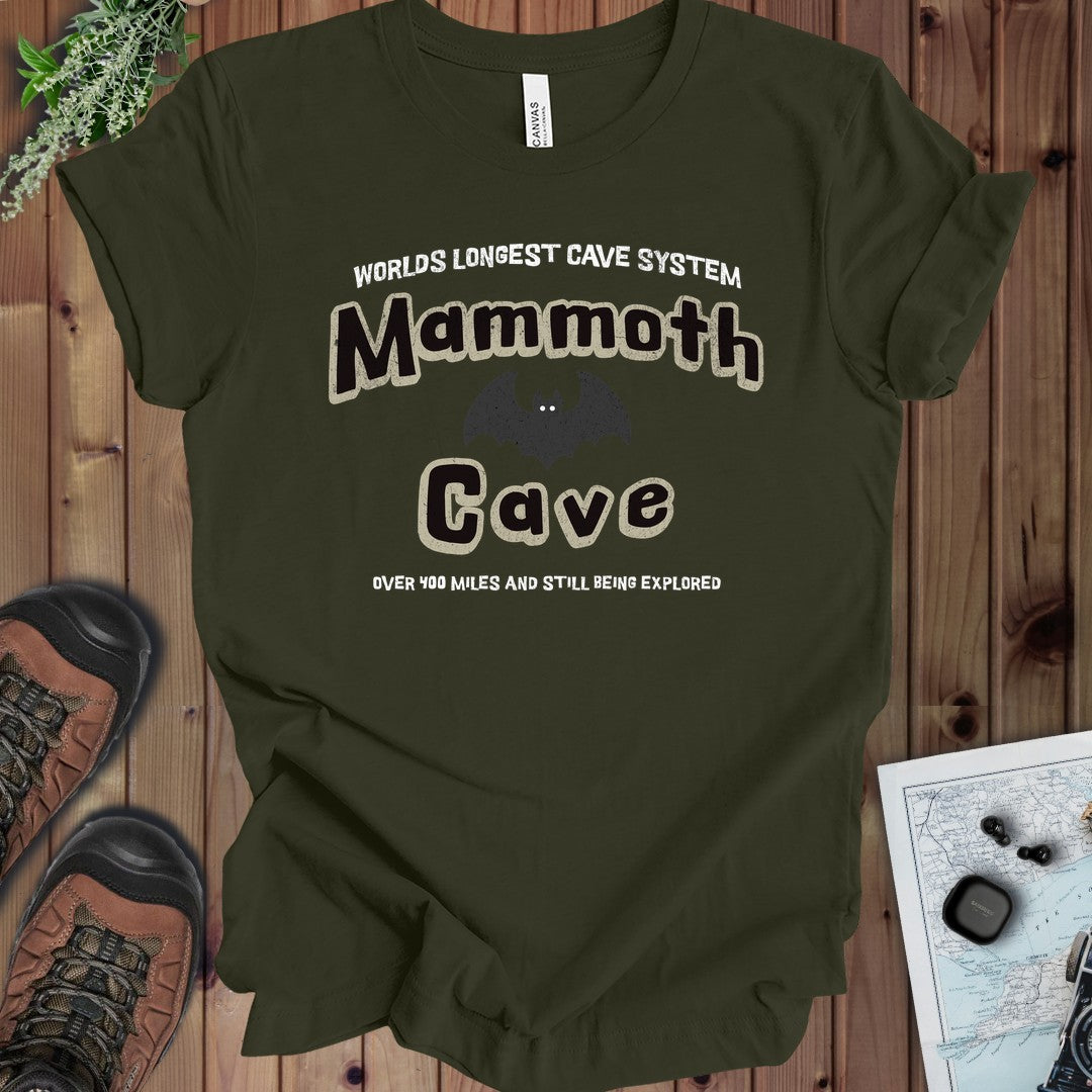 Mammoth Cave National Park Longest Cave Kids Graphic T-Shirt in Dark Heather Grey