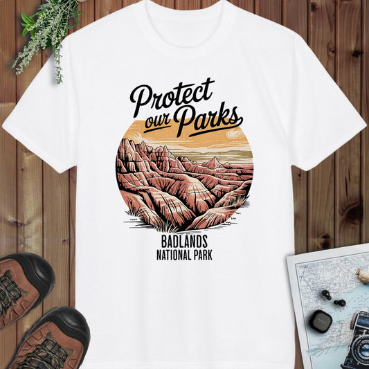 Protect Our Parks Badlands National Park Performance T-Shirt in White