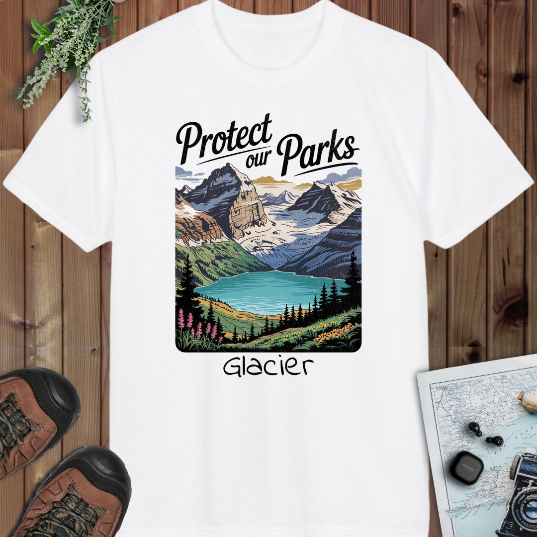Protect Our Parks Glacier National Park Performance T-Shirt in White