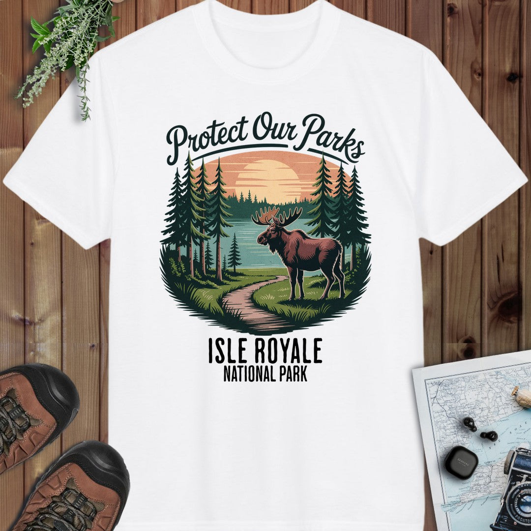 Protect Our Parks Isle Royale National Park Performance T-Shirt in White