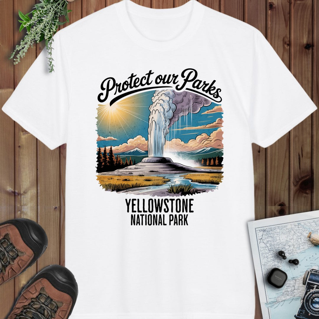 Protect Our Parks Yellowstone Performance T-Shirt in White