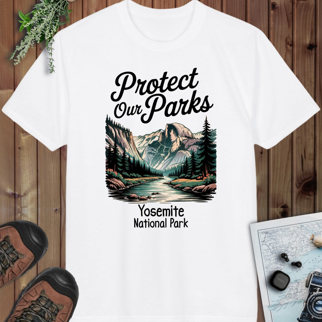 Protect Our Parks Yosemite Valley Half Dome Performance T-Shirt in White