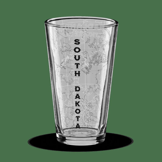 Badlands National Park Topographic Pint Glass - Parks Apparelpint glass