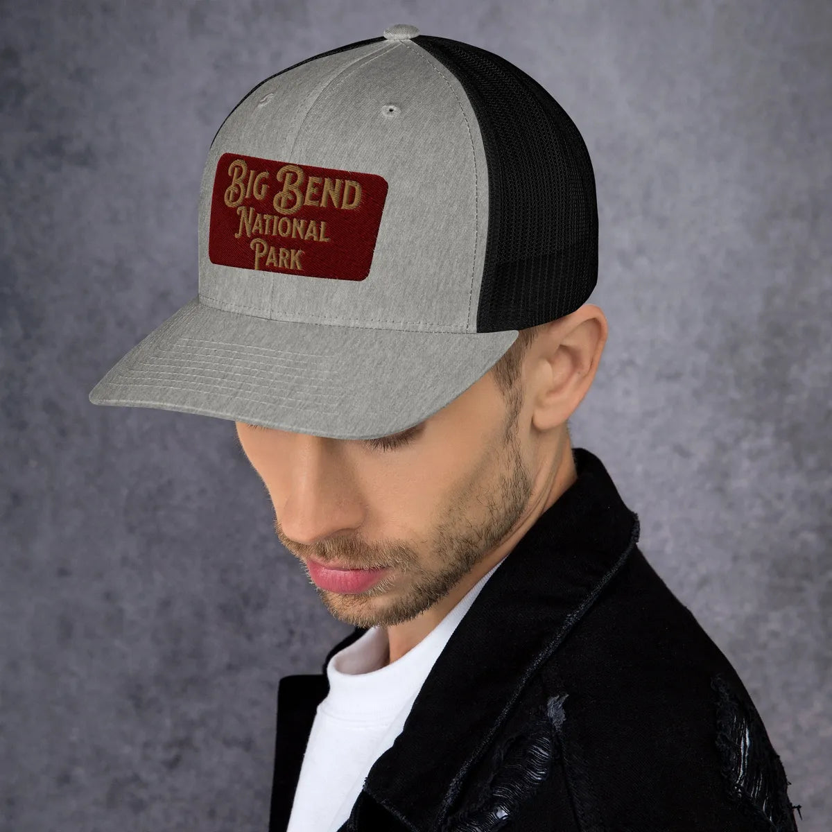 Big Bend Embroidered National Park Sign Trucker Hat - Parks Apparelhat