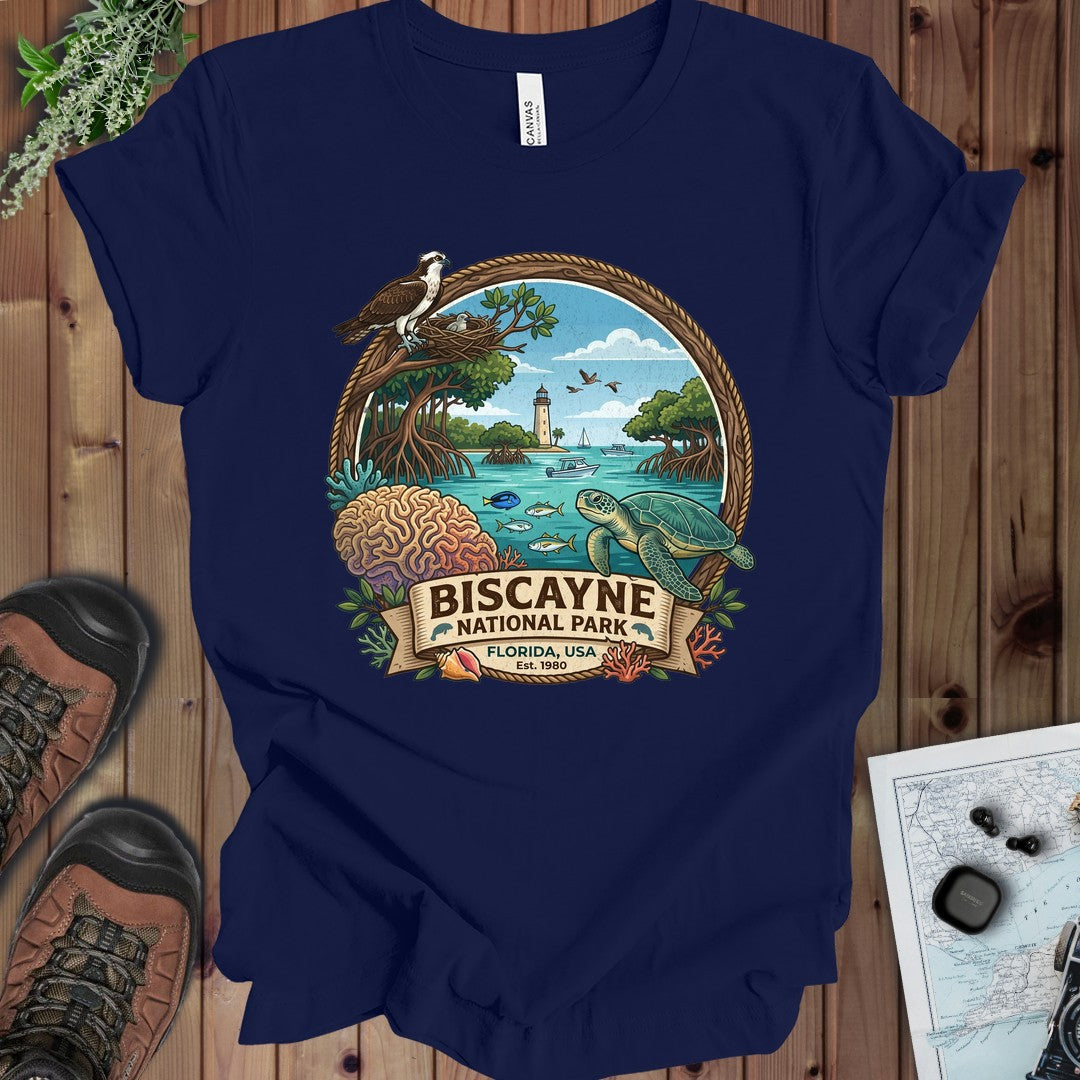 Biscayne National Park Graphic Kids T-Shirt in Navy