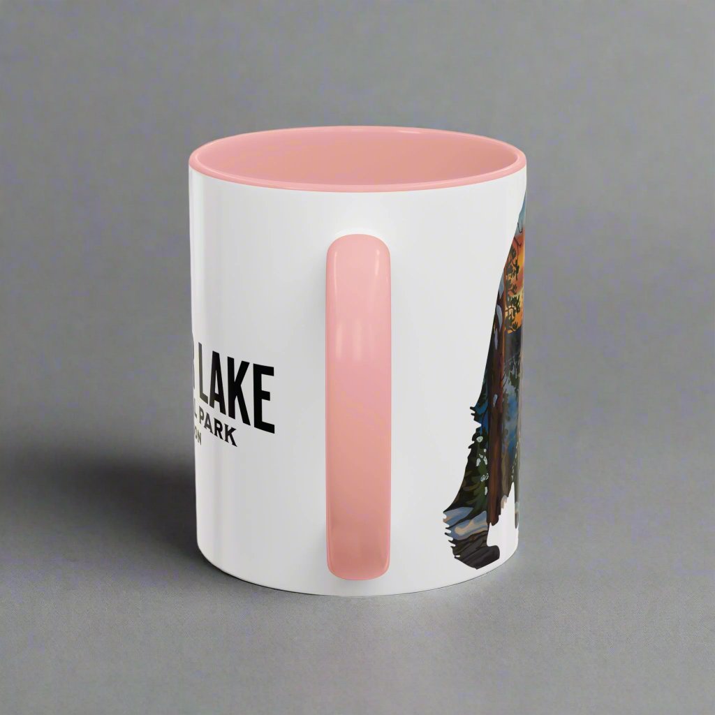 Crater Lake National Park bear accent mug showing design detail or product variation