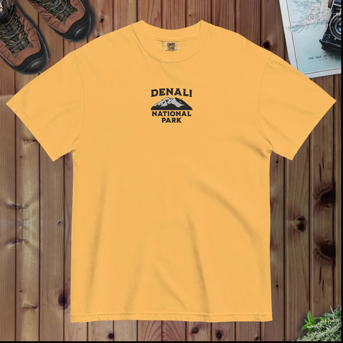 Denali National Park Premium Embroidered T-shirt - Parks ApparelT-Shirt
