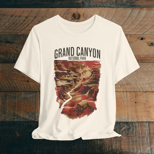 Grand Canyon National Park graphic t-shirt shown in lifestyle or modeled setting