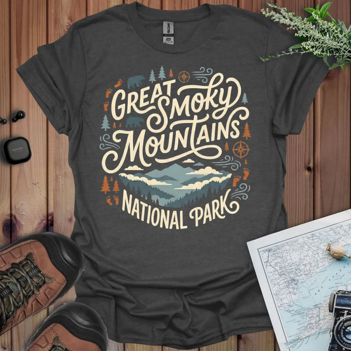 Great Smoky Mountain National Park t-shirt alternate apparel color or product angle