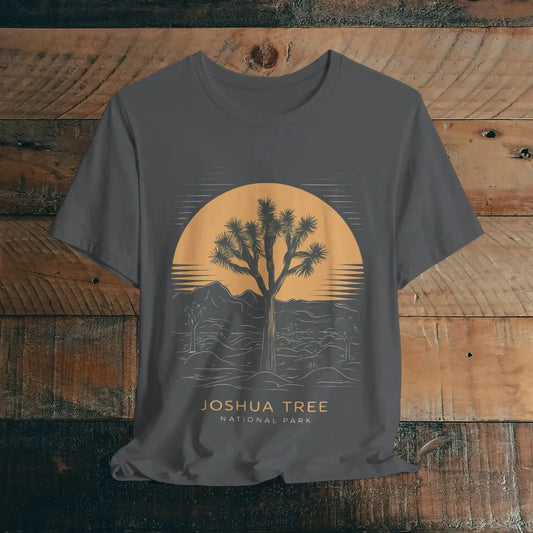 Joshua Tree National Park Unisex Fit Soft T-Shirt Desert Line Art - Parks ApparelT-Shirt