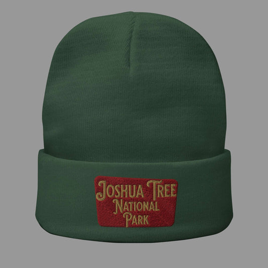 Joshua Tree Sign Embroidered Beanie - Parks Apparel