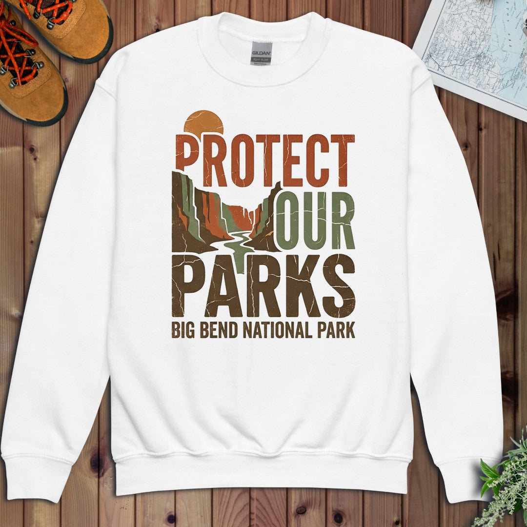 Untitled Project - T-Shirt (9) National Park Youth Sweatshirt in White