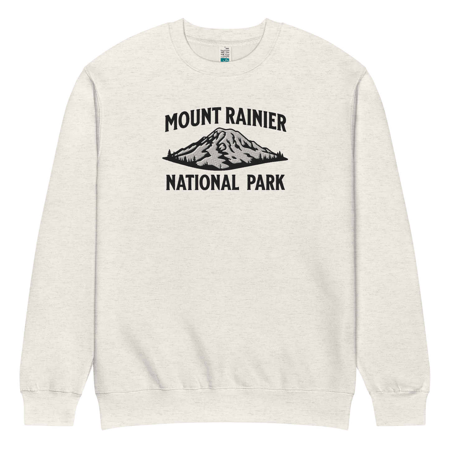 Mount Rainier embroidered mountain crewneck sweatshirt alternate color or product angle