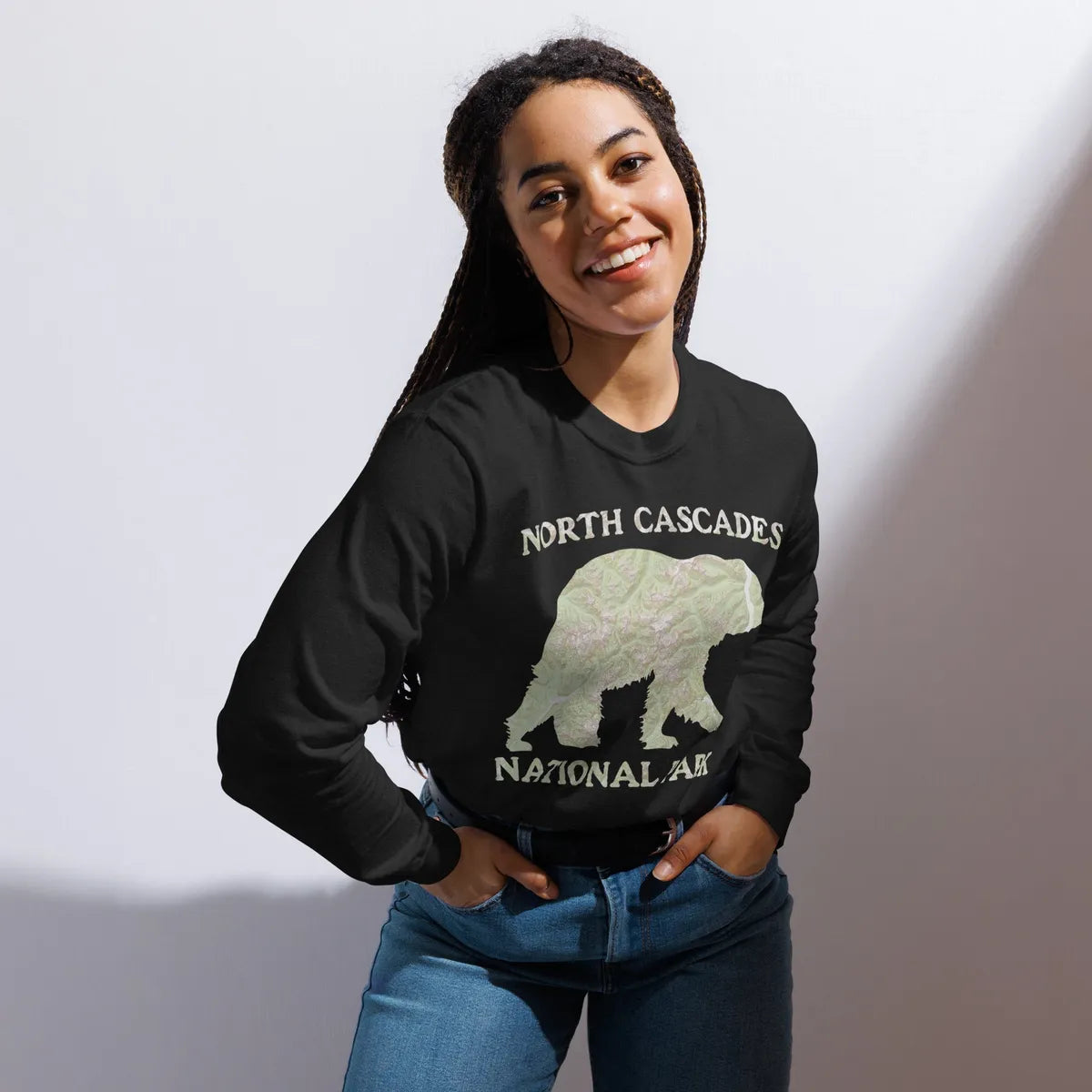 North Cascades Heavyweight Long Sleeve Topo Tee - Parks ApparelLong - sleeve