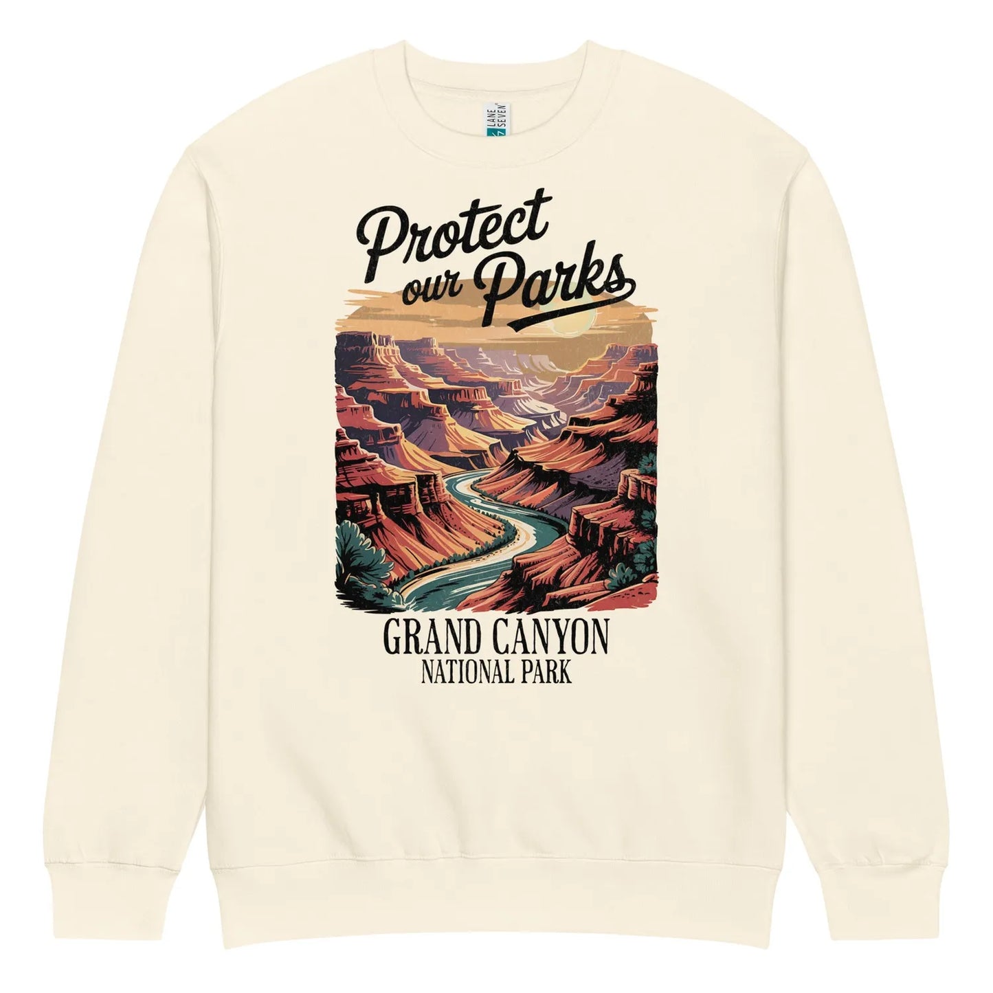 Protect Our Parks Grand Canyon crewneck sweatshirt alternate apparel color or product angle