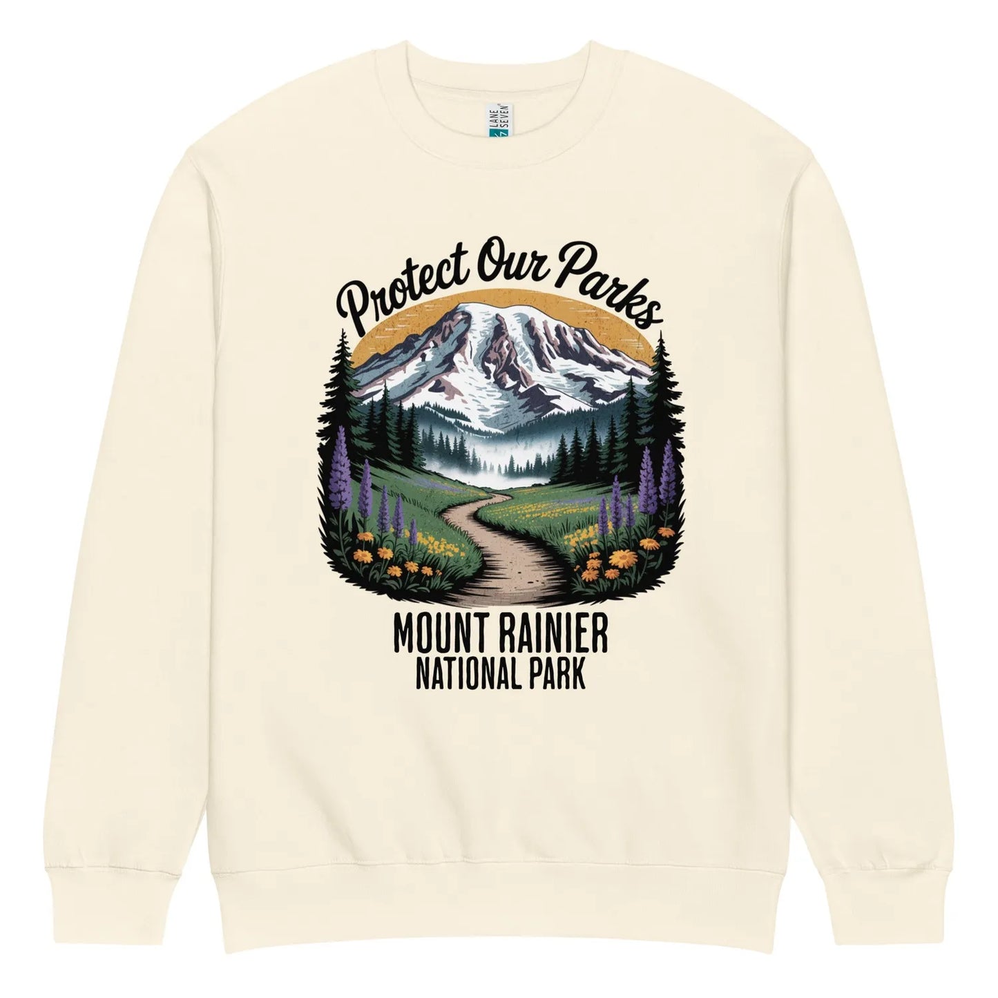 Protect Our Parks Rainier crewneck sweatshirt detail or alternate product view