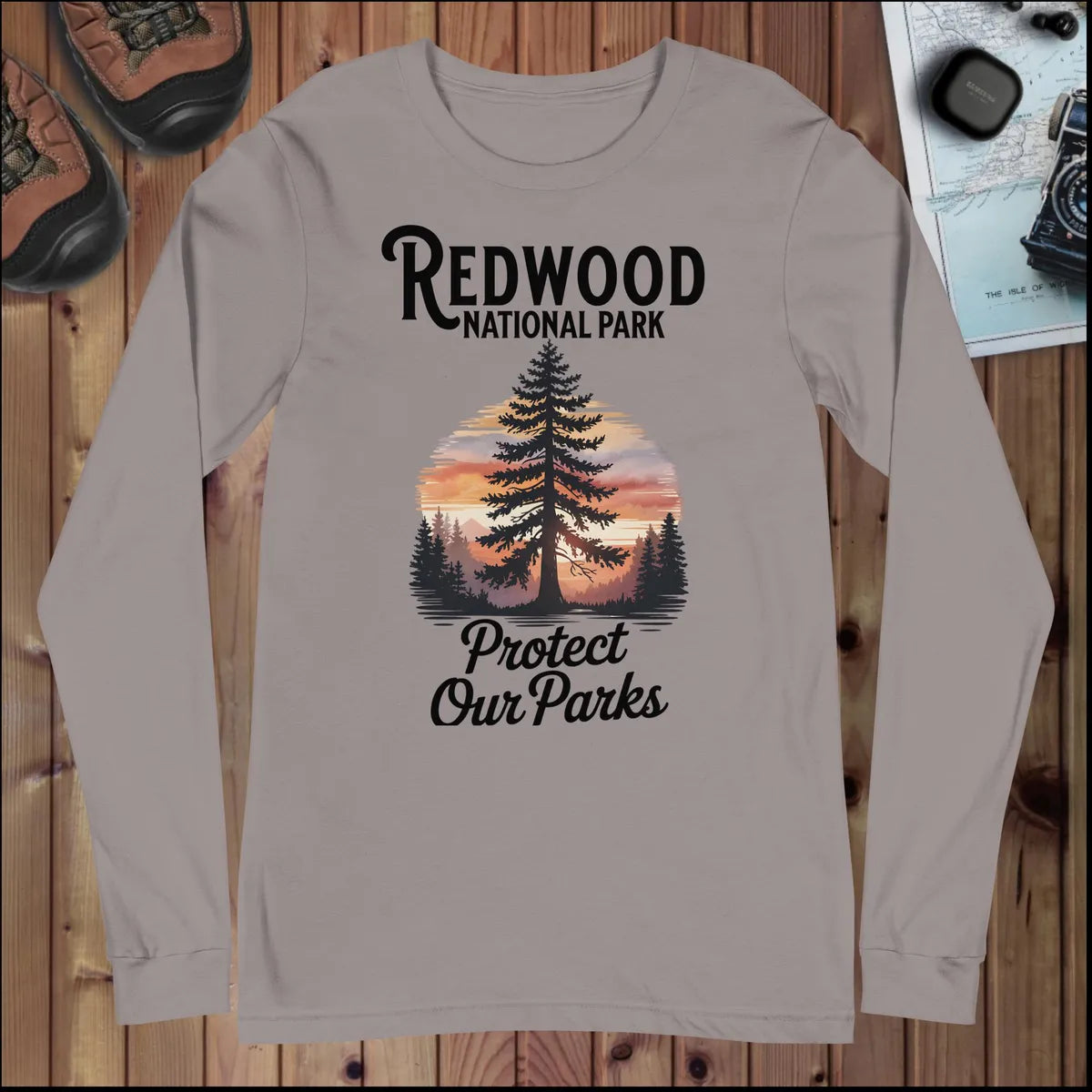 Protect Our Parks Redwood Long Sleeve T-shirt - Parks Apparel