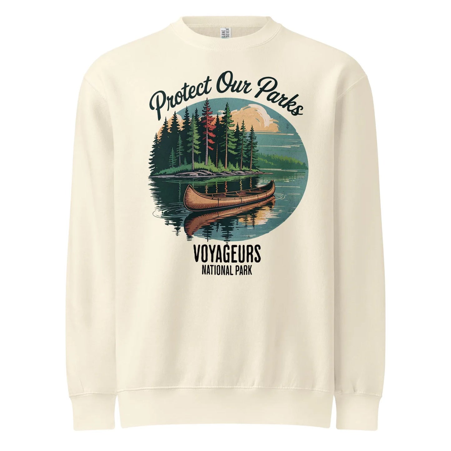 Protect Our Parks Voyageurs crewneck sweatshirt alternate apparel color or product angle