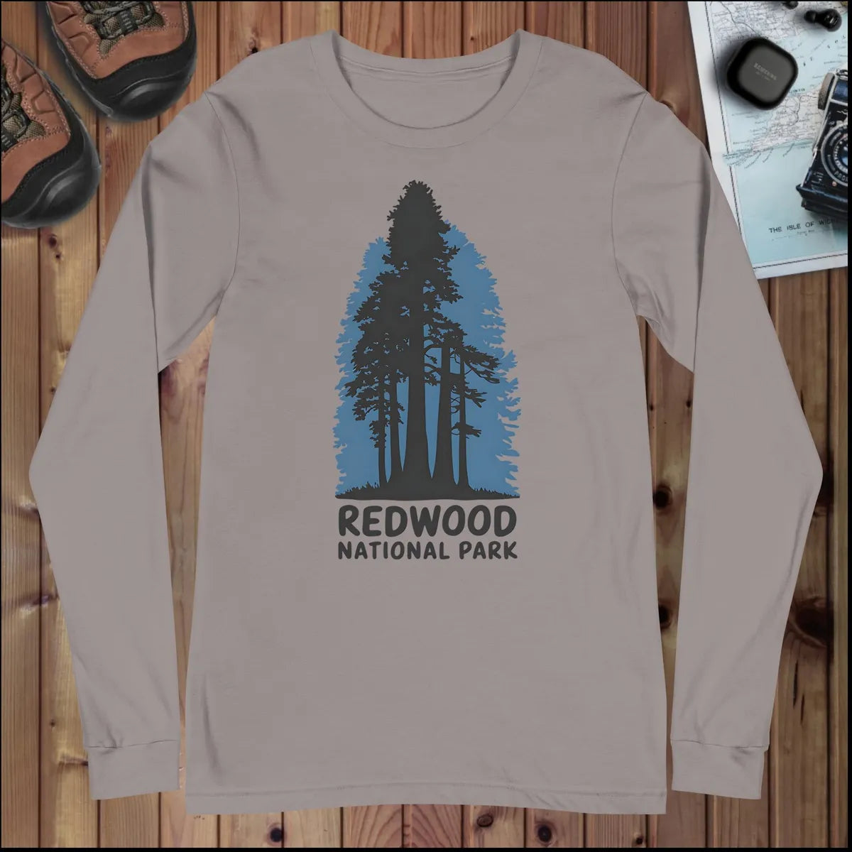 Redwood National Park Long Sleeve T-shirt - Parks ApparelLong - sleeve
