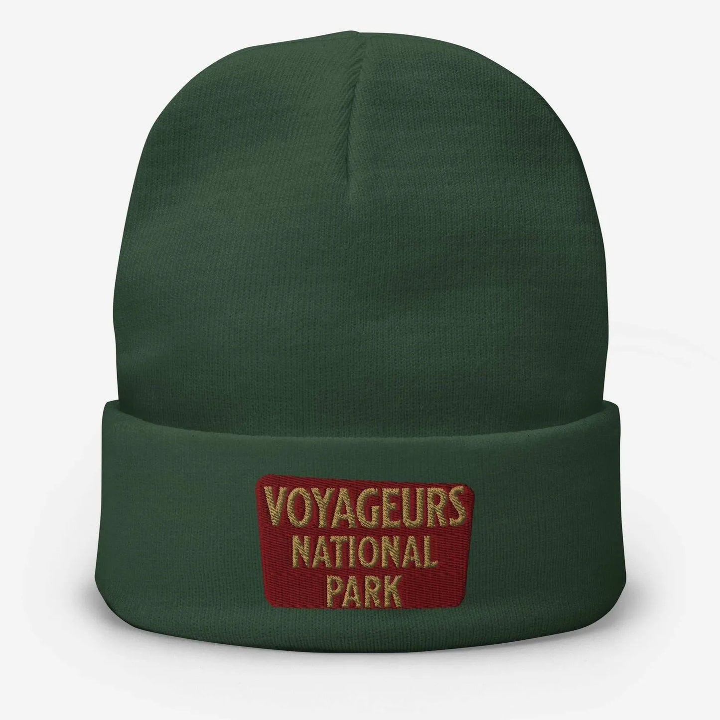 Voyageurs National Park embroidered beanie alternate product angle
