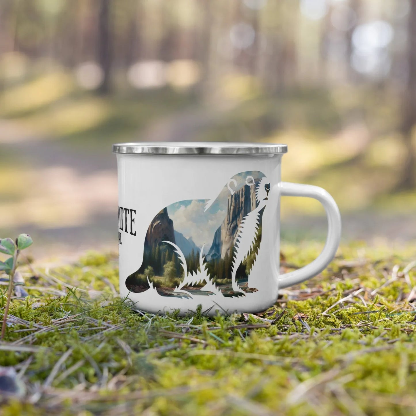 Yosemite marmot National Park camp mug design detail or product variation