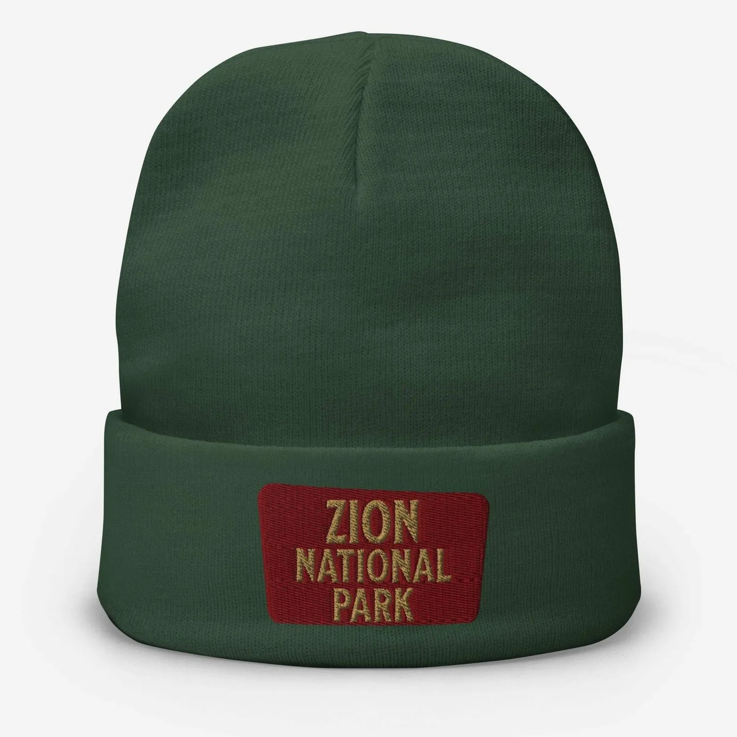 Zion National Park embroidered beanie alternate product angle