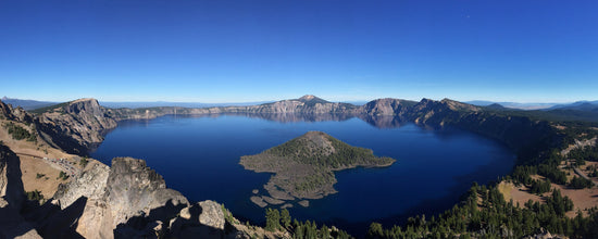 Crater Lake National Park collection image showing blue volcanic lake and caldera rim
