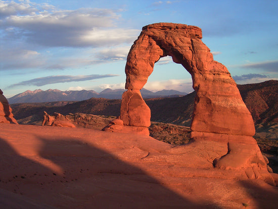 Arches National Park collection image showing Delicate Arch at sunset in Utah