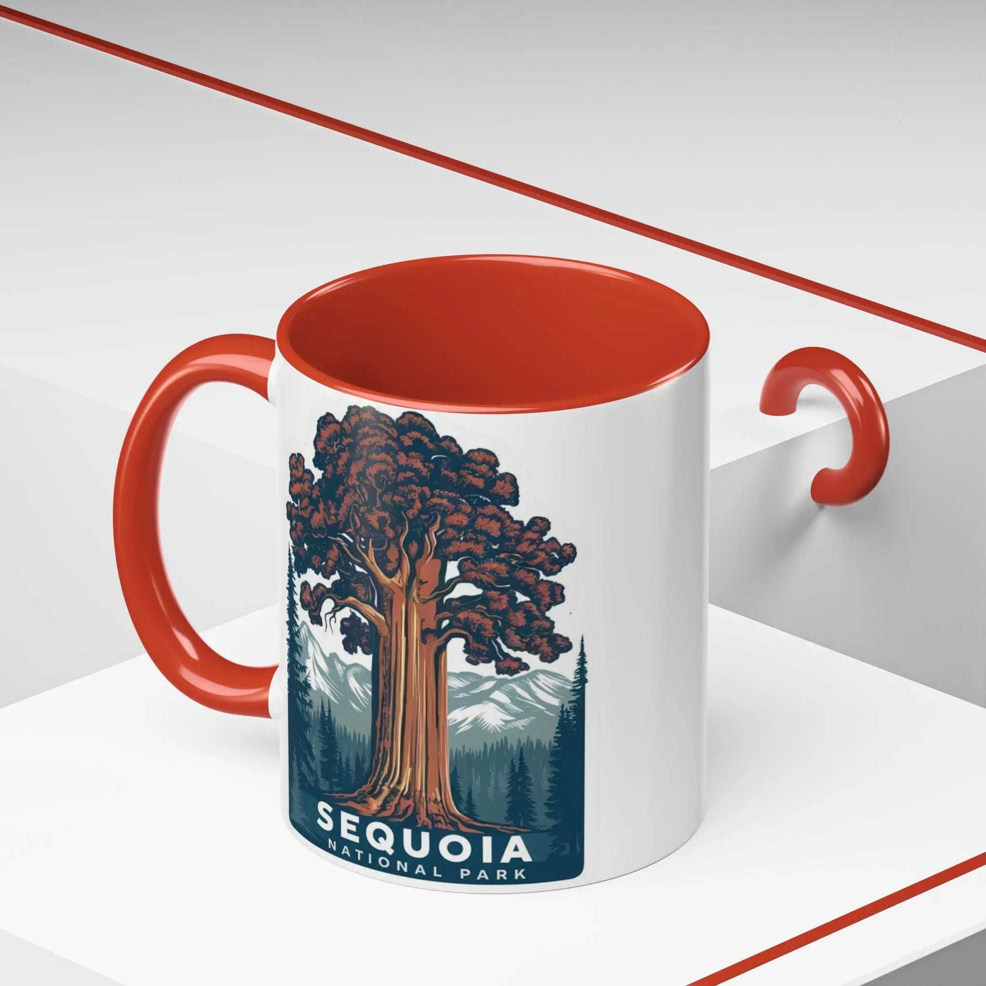 Sequoia National Park Big Tree Coffee Mug Mug Printify