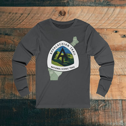 Appalachian National Scenic Trail Unisex Long Sleeve T-shirt AT Long-sleeve Printify S Asphalt