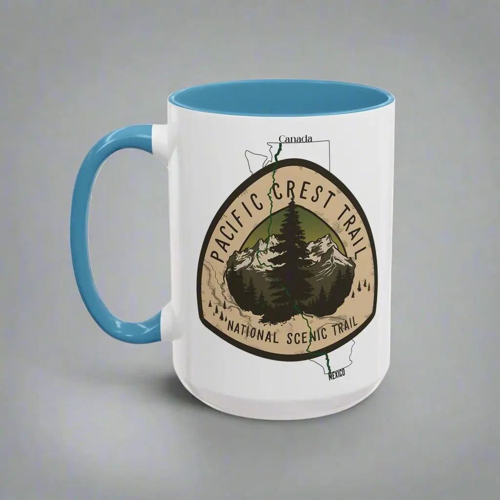 Pacific Crest Trail National Scenic Trail Accent Coffee Mug 11oz 15oz Mug Printify