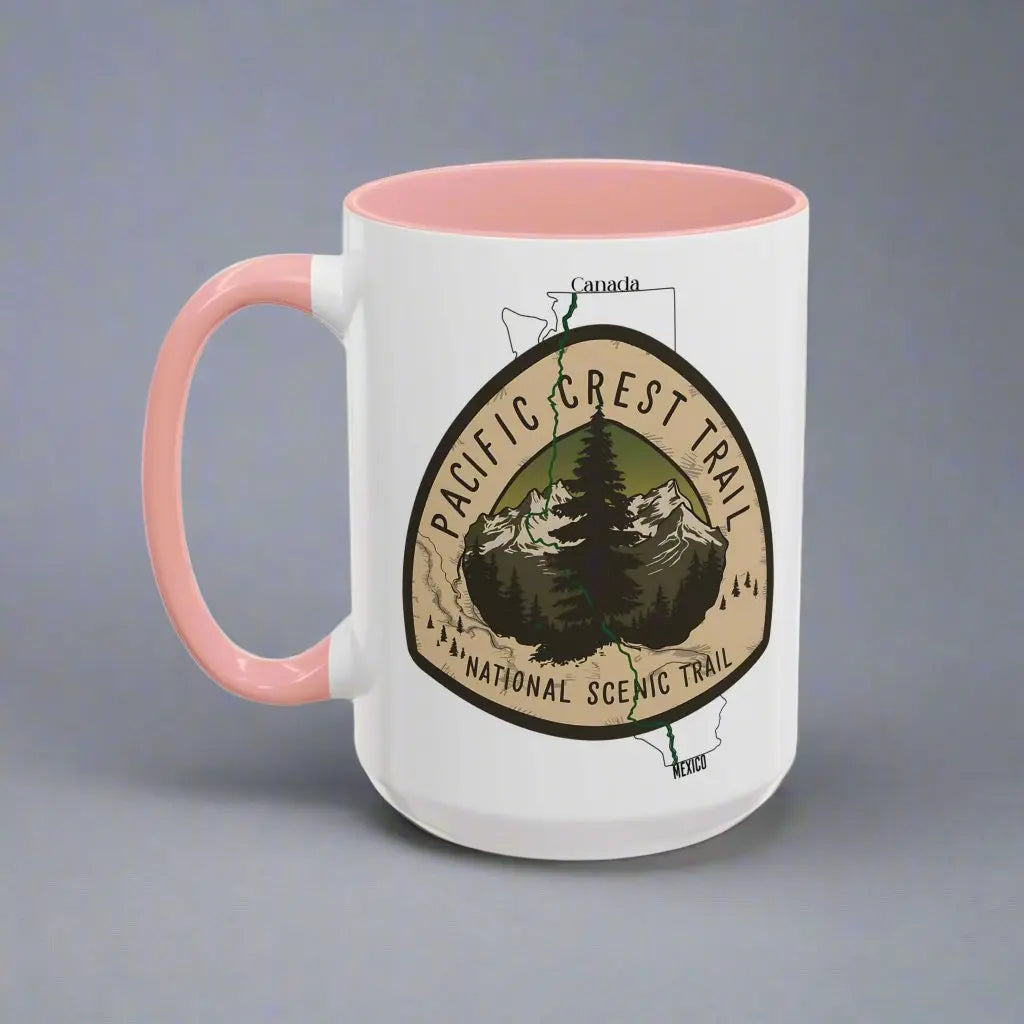 Pacific Crest Trail National Scenic Trail Accent Coffee Mug 11oz 15oz Mug Printify