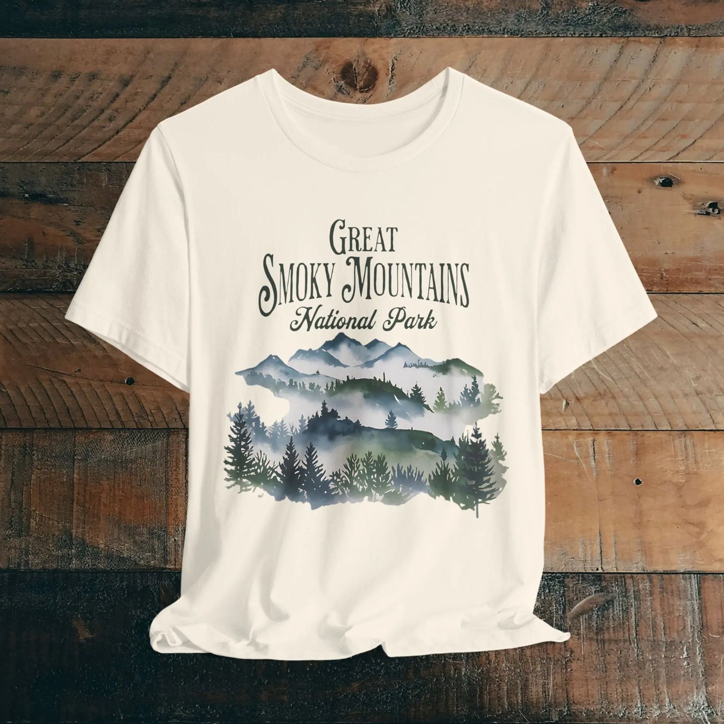 Great Smoky Mountains National Park Unisex T-shirt T-Shirt Printify Natural XS
