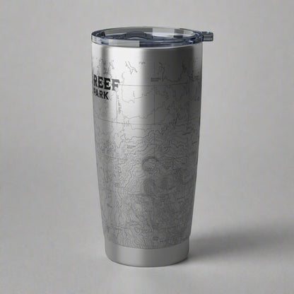 Capitol Reef National Park Topographic Insulated Tumbler Mug Printify