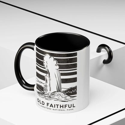 Old Faithful Geyser Yellowstone National Park Coffee Mug Mug Printify