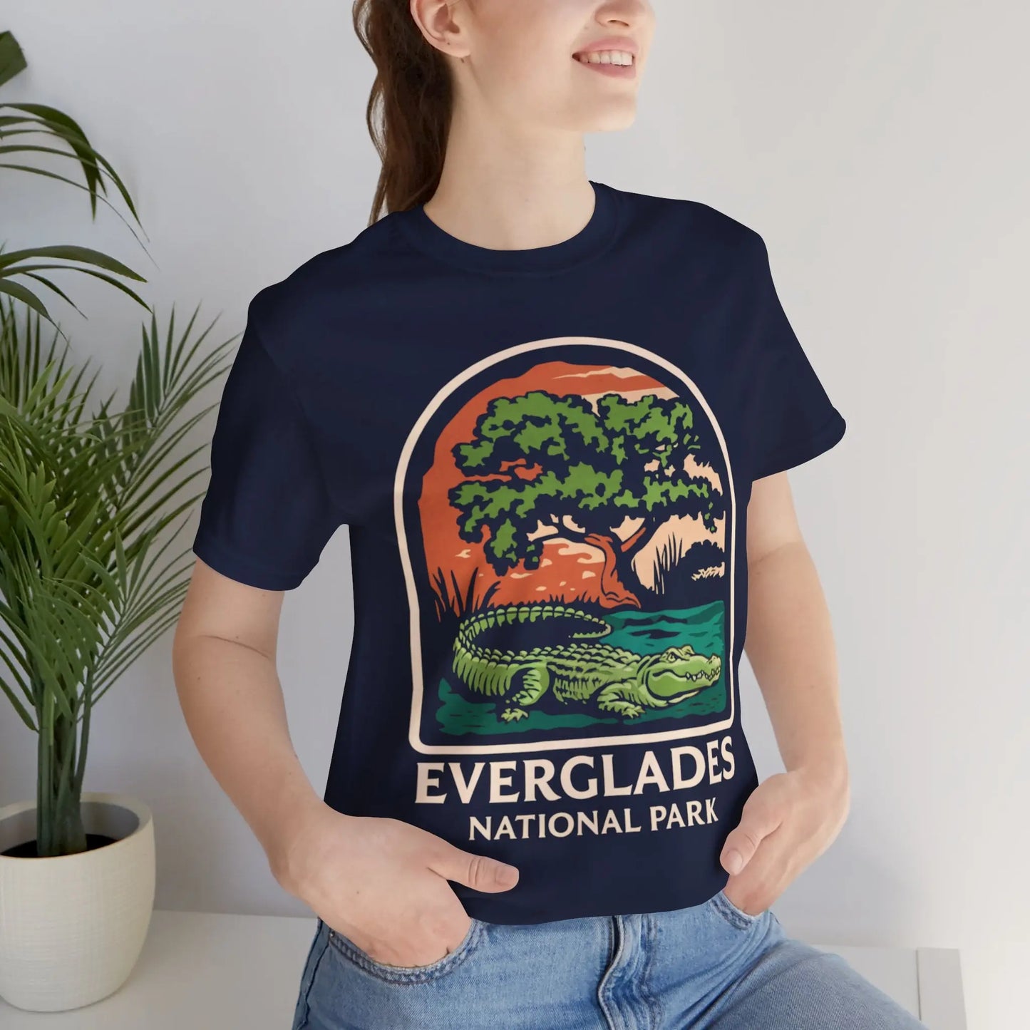 Everglades National Park Unisex Fit T-Shirt Alligator Tee T-Shirt Printify