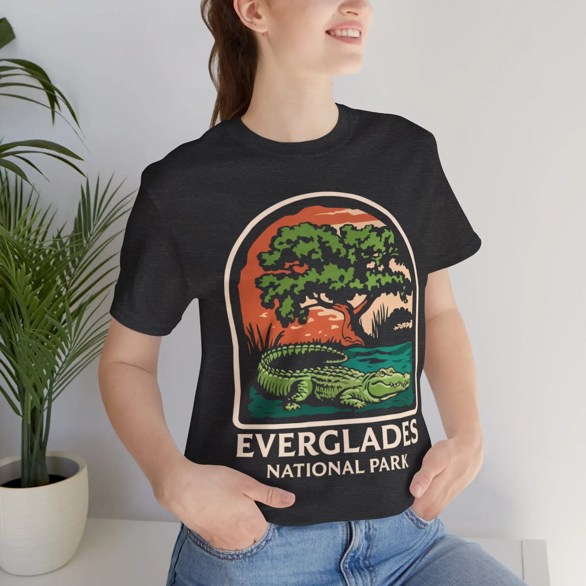 Everglades National Park Unisex Fit T-Shirt Alligator Tee T-Shirt Printify
