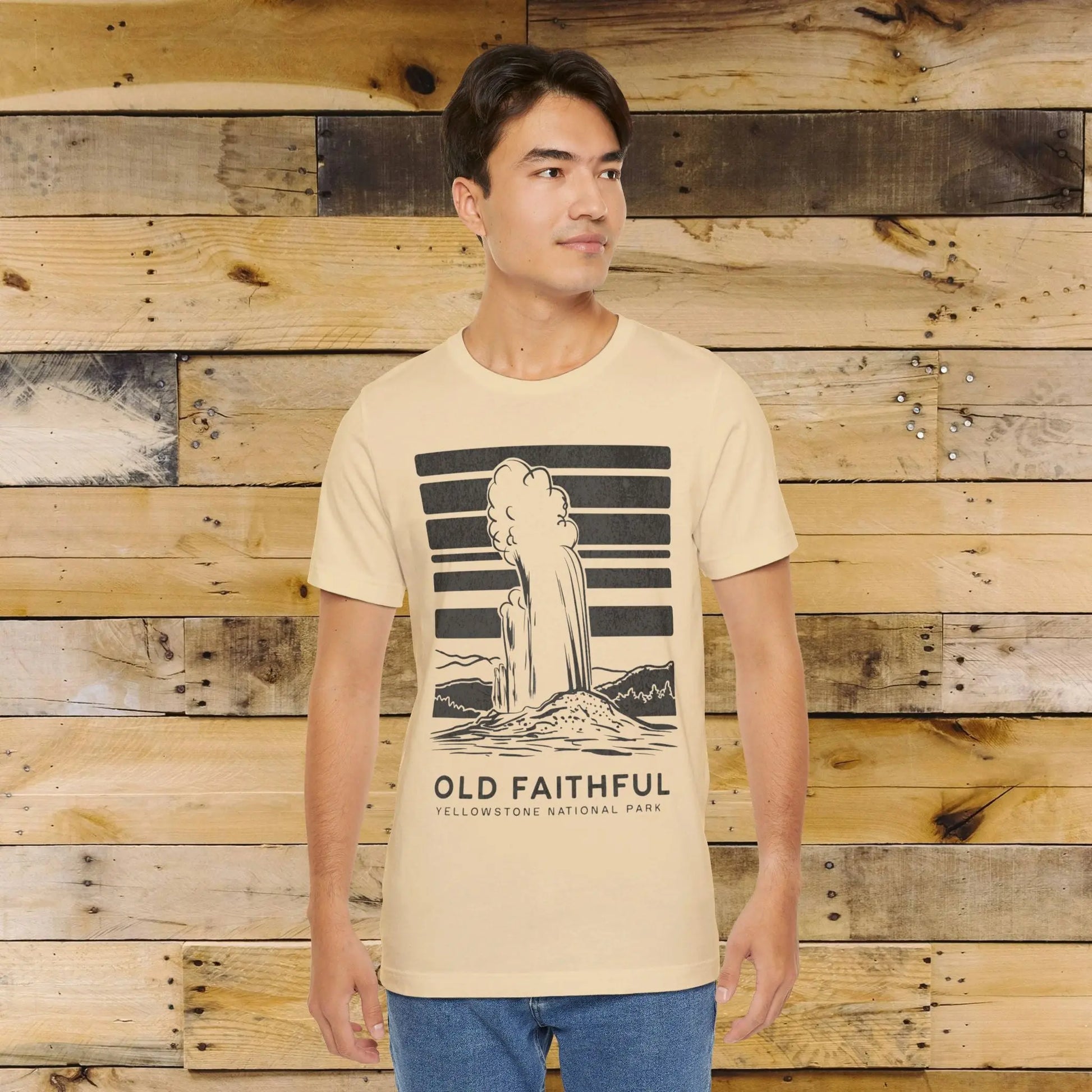 Yellowstone National Park Unisex Fit Soft T-Shirt T-Shirt Printify