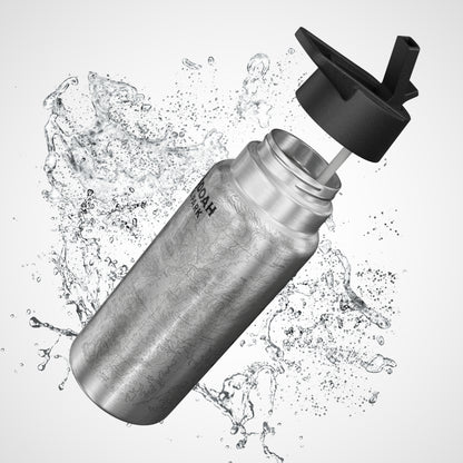 Shenandoah National Park Topographic Insulated Water Bottle Tumbler 32oz water bottle Printify