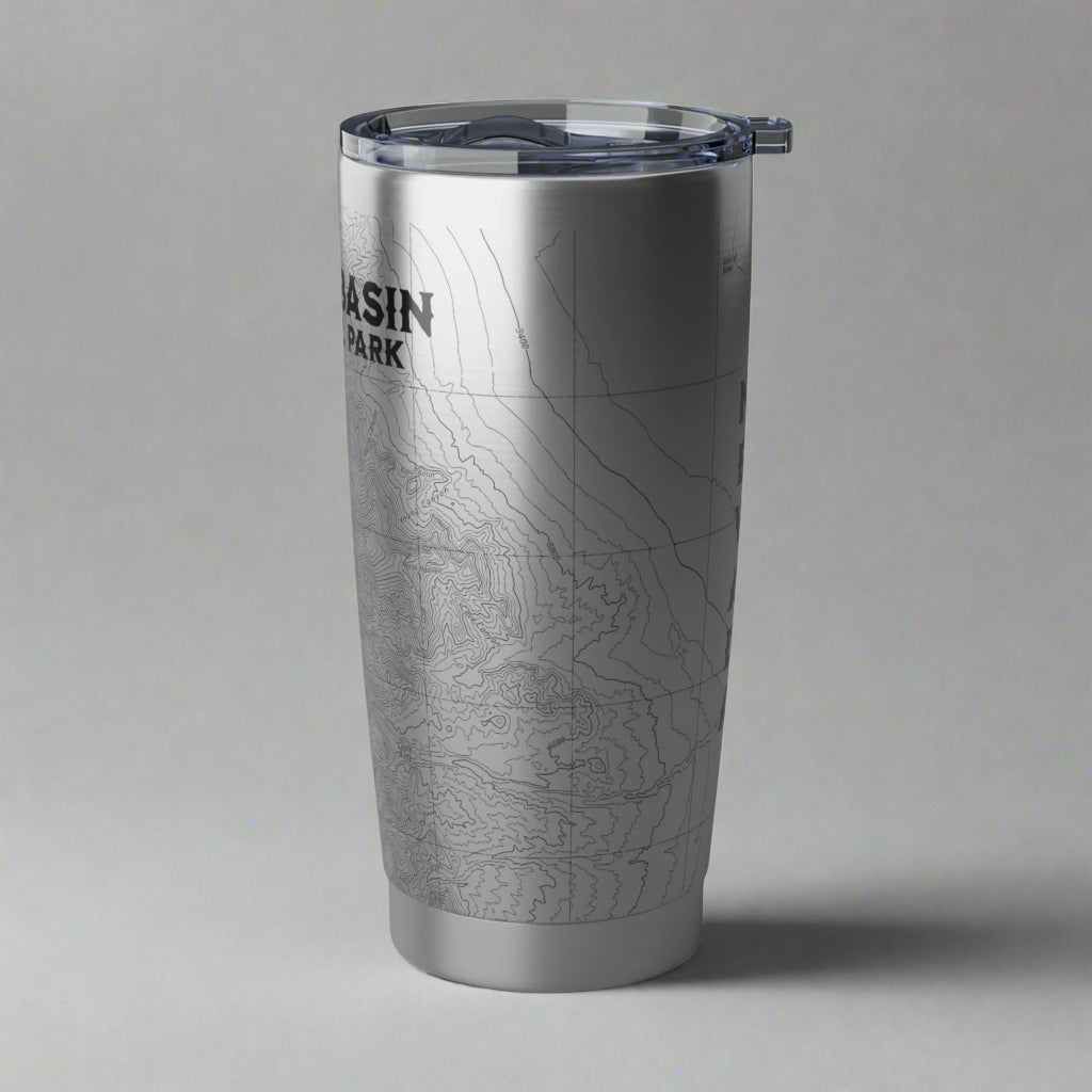 Great Basin National Park Topographic Insulated Tumbler 20oz Mug Printify