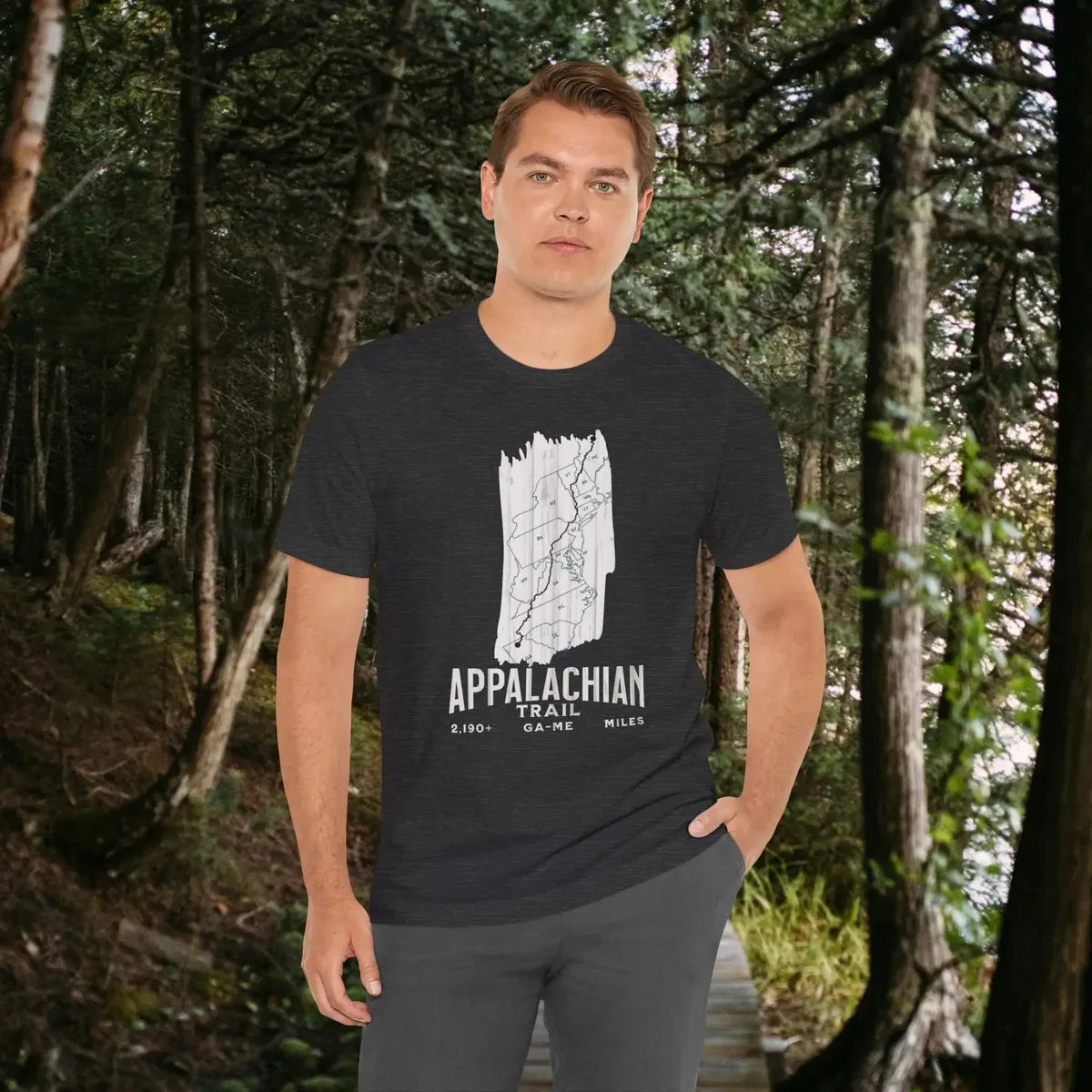 White Blaze Appalachian Trail Unisex T-Shirt Logo Camp Hike Tee - Park Service Apparel