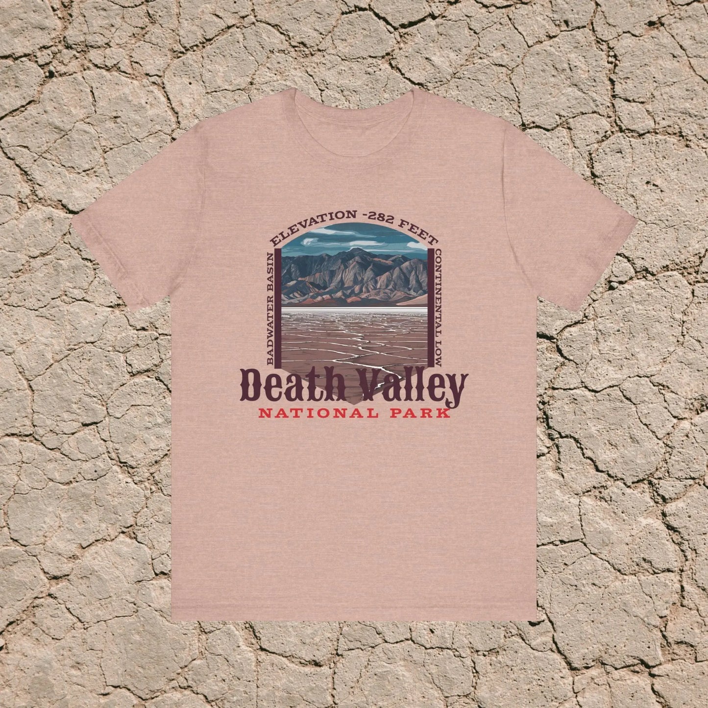Death Valley National Park Badwater Basin T-shirt T-Shirt Printify