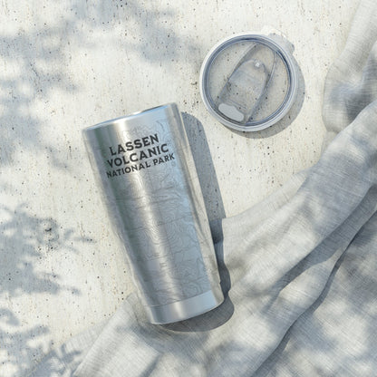 Lassen Volcanic National Park Topo Tumbler Mug Printify