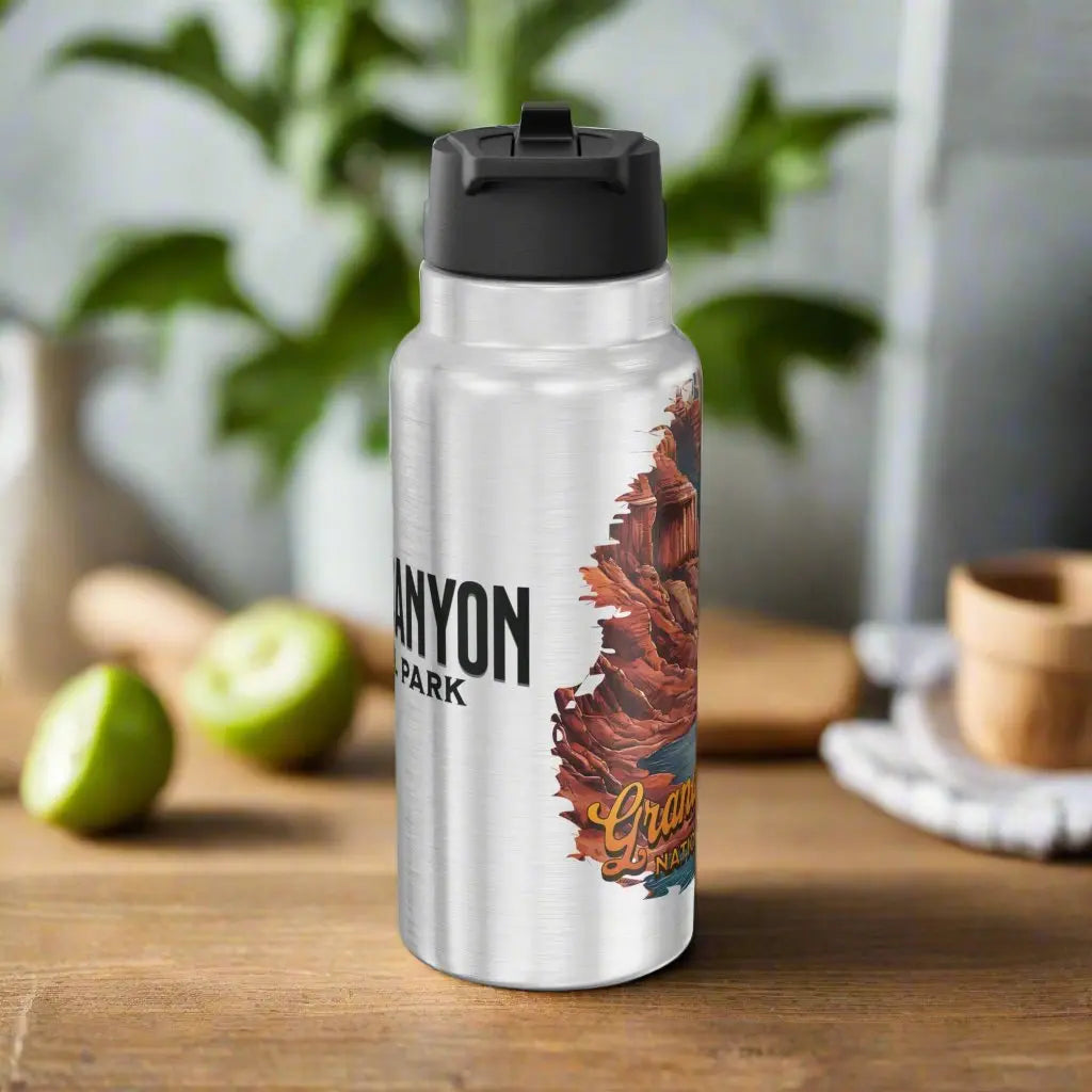 Grand Canyon National Park Insulated Water Bottle Tumbler 32oz Mug Printify